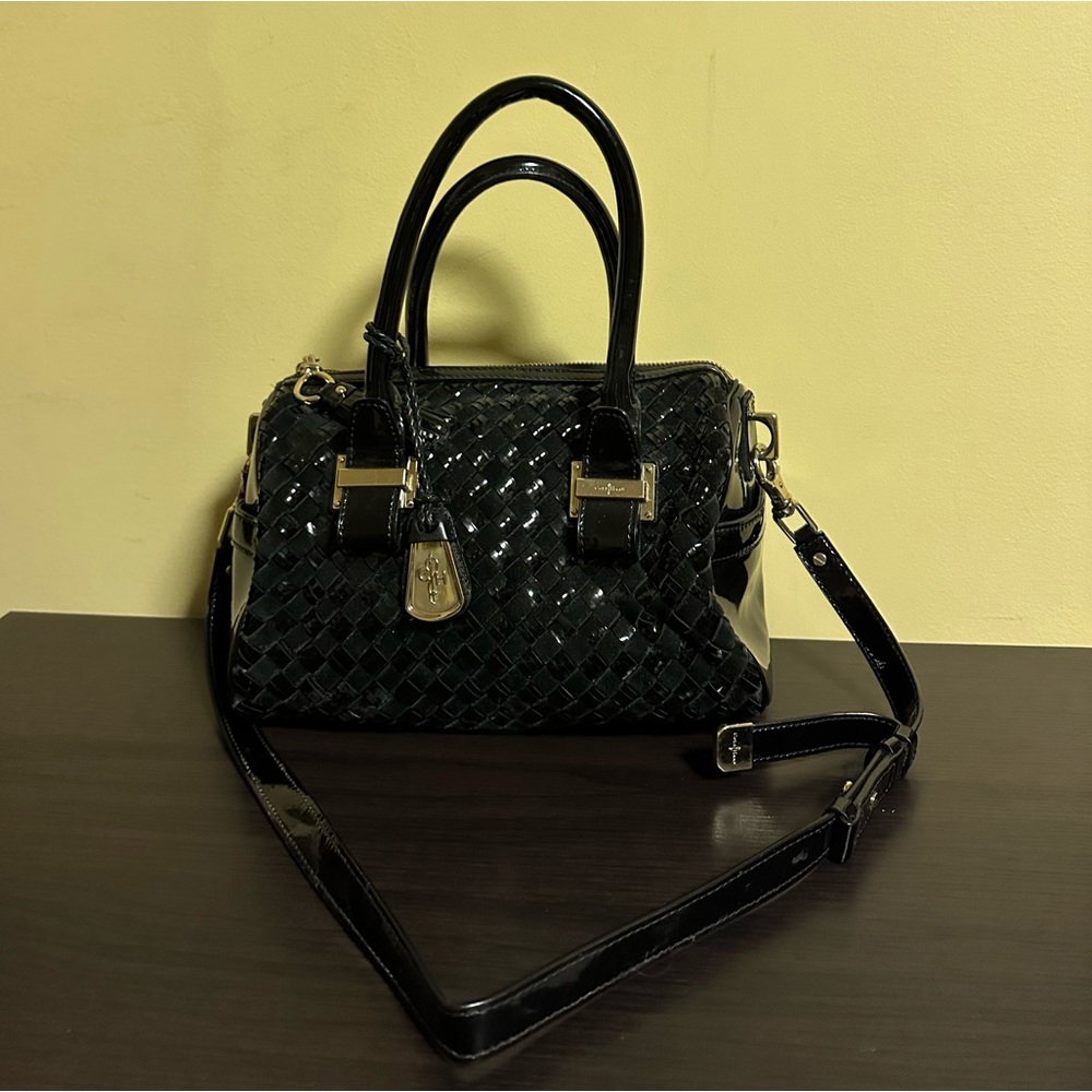 Cole Haan Black Purse with authentic leather detailing